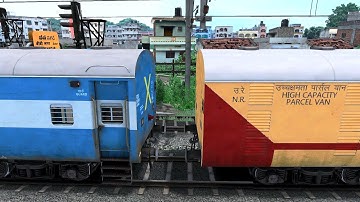 TRAIN SIMULATOR I ICF PARCEL VAN COUPLING ICF BLUE COACH I BUMPY RAILROAD RAILWORKS I RAILWAY RITAM