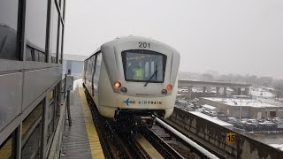 JFK AirTrain Departs The Federal Circle Station