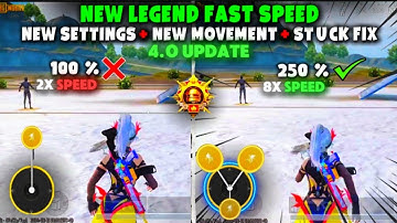 New Joystick Ultra Fast Speed | 4.0 Update PUBG Mobile Best Joystick & Fast Sprint |Stuck Issues Fix