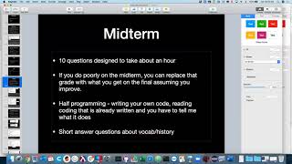 CSC200 10/13/20 Exam Review and Dice Roller HW Solution