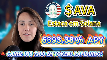 AVA coin no AVA meme Solana: como transformar staking em 6393.38% APY