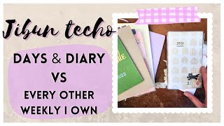 2026 Jibun Techo PLUS every vertical weekly planner I own