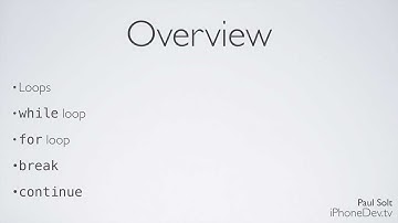 7 Lecture - Loops in Objective-C for iOS 7.0