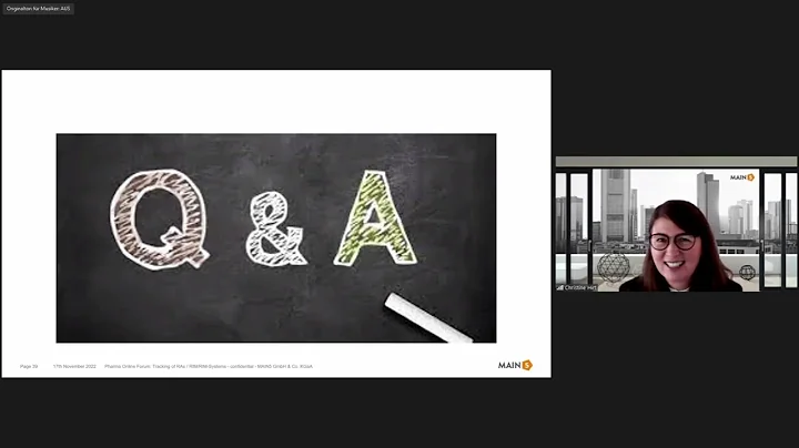Online Pharma FORUM zum Thema Regulatory Tracking