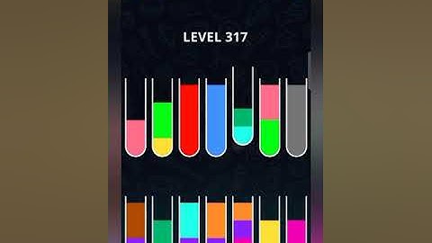 Color sort puzzle Level 317