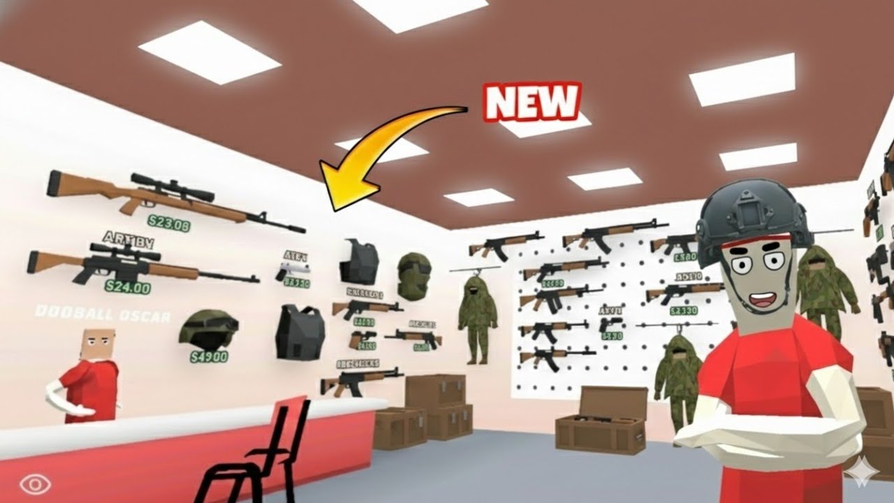 NEW GUN STORE UPDATE IN DUDE THEFT WARS 😱