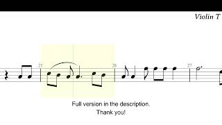 Viva La Vida Violin Sheet