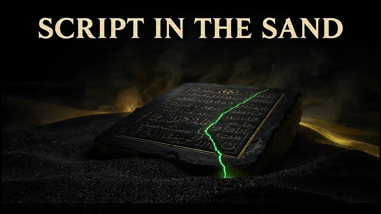 Script in the Sand (Visualizer) | Dark Cinematic Trap (GOD’s Message) — Zazarion 