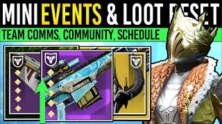 Destiny 2: CONTENT UPDATES & MINI SOLSTICE! Reward Schedule, Rare Drops, Community Events (21 July)