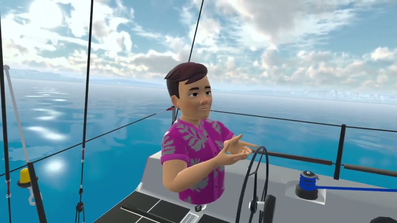 ⁣Sailing Training Lesson in Virtual Reality