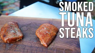 How to Smoke Fresh Tuna Steaks | Smoked Yellowfin Tuna on the Pit Boss