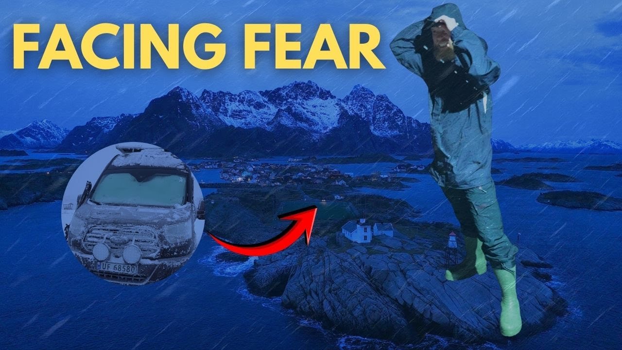 Facing my fear in an Arctic Storm Lofoten | Winter Van Life