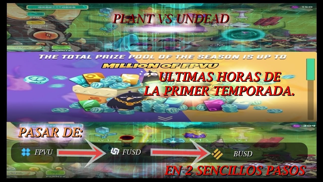 PLANT VS UNDEAD - CAMBIAR DE FPVU A BUSD EN 2 PASOS - MODO PVP.