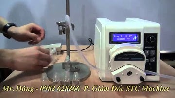 Chiết rót bán tự động bằng bơm nhu động, Máy chiết rót, Máy SX Dược Phẩm - Mr.Dũng 0988.62 88 66