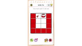 "You must paint it all red" Brain Test All-Star Level 174 Guide