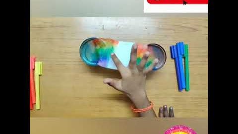 DIY Rainbow Science Experiment for kids | Tissuepaper craft