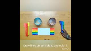 DIY Rainbow Science Experiment for kids | Tissuepaper craft