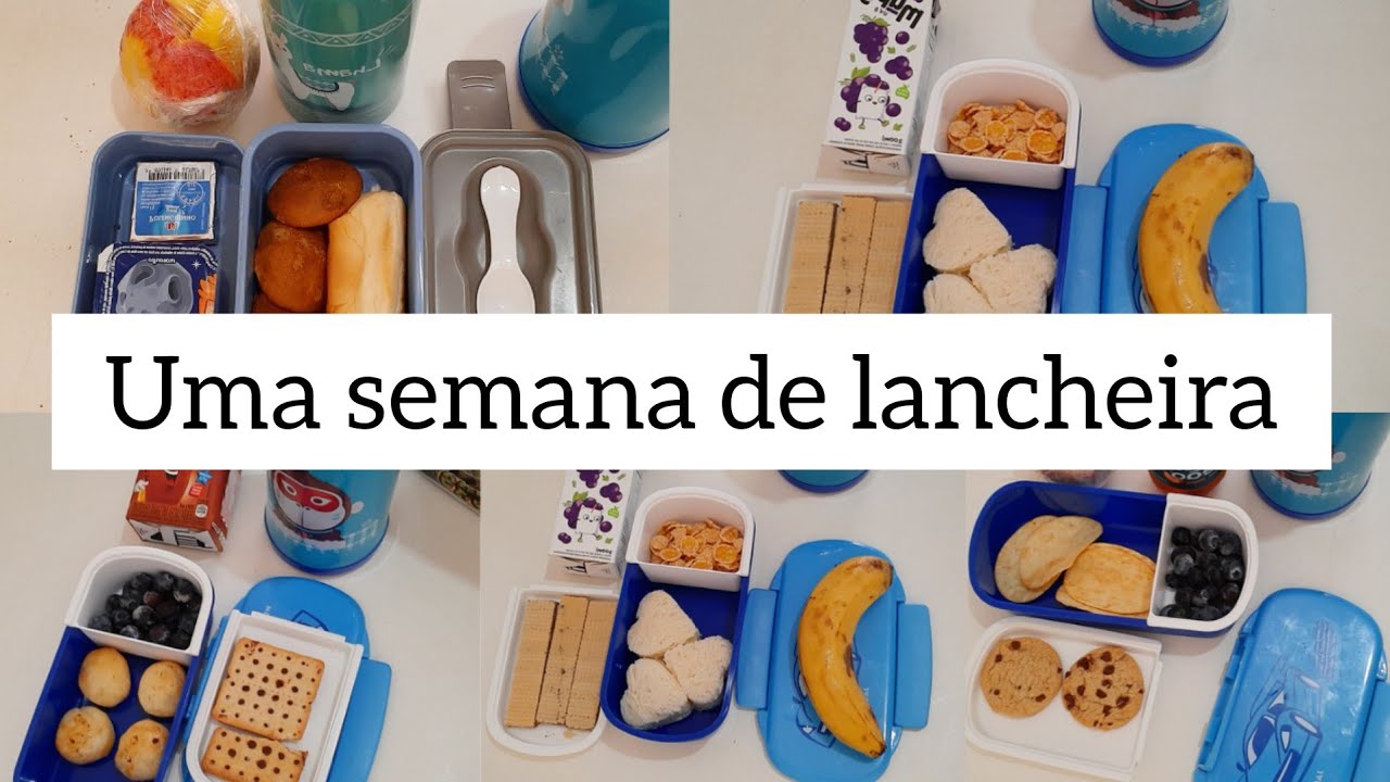 LANCHEIRAS DA SEMANA | IDÉIAS DE LANCHE ESCOLAR PARA UMA SEMANA