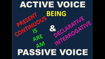 Part 8 - Voice | Present Continuous Tense | Active Voice to Passive Voice || ENG ENGINE