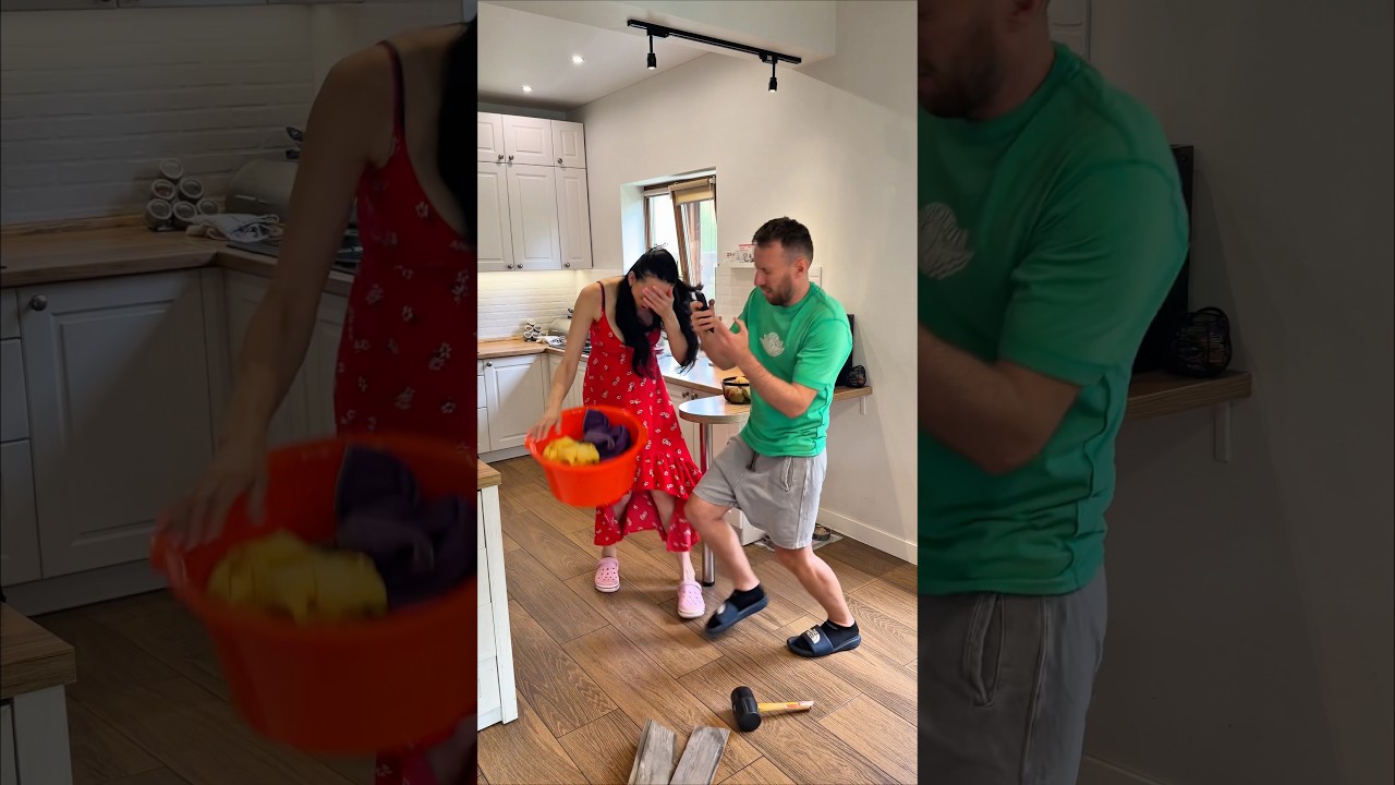 A concussion-induced body swap. Funny family #couple #comedy #funny