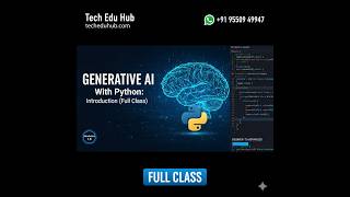 Generative AI With Python: Beginner‑to‑Advanced Introduction (Full Class) Introduction 1 0
