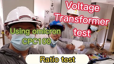 Voltage Transformer Turns Ratio test | Using Omicron CPC100- MVSG
