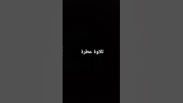 تلاوة عطرة #القرآن_الكريم #راحة_نفسية #صلوا_على_النبي