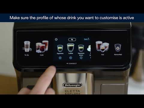 Eletta Explore | Coffee drinks personalisation functions