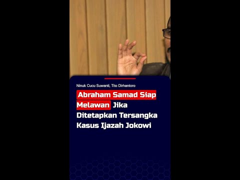Abraham Samad Siap Melawan Jika Ditetapkan Tersangka Kasus Ijazah Jokowi #short