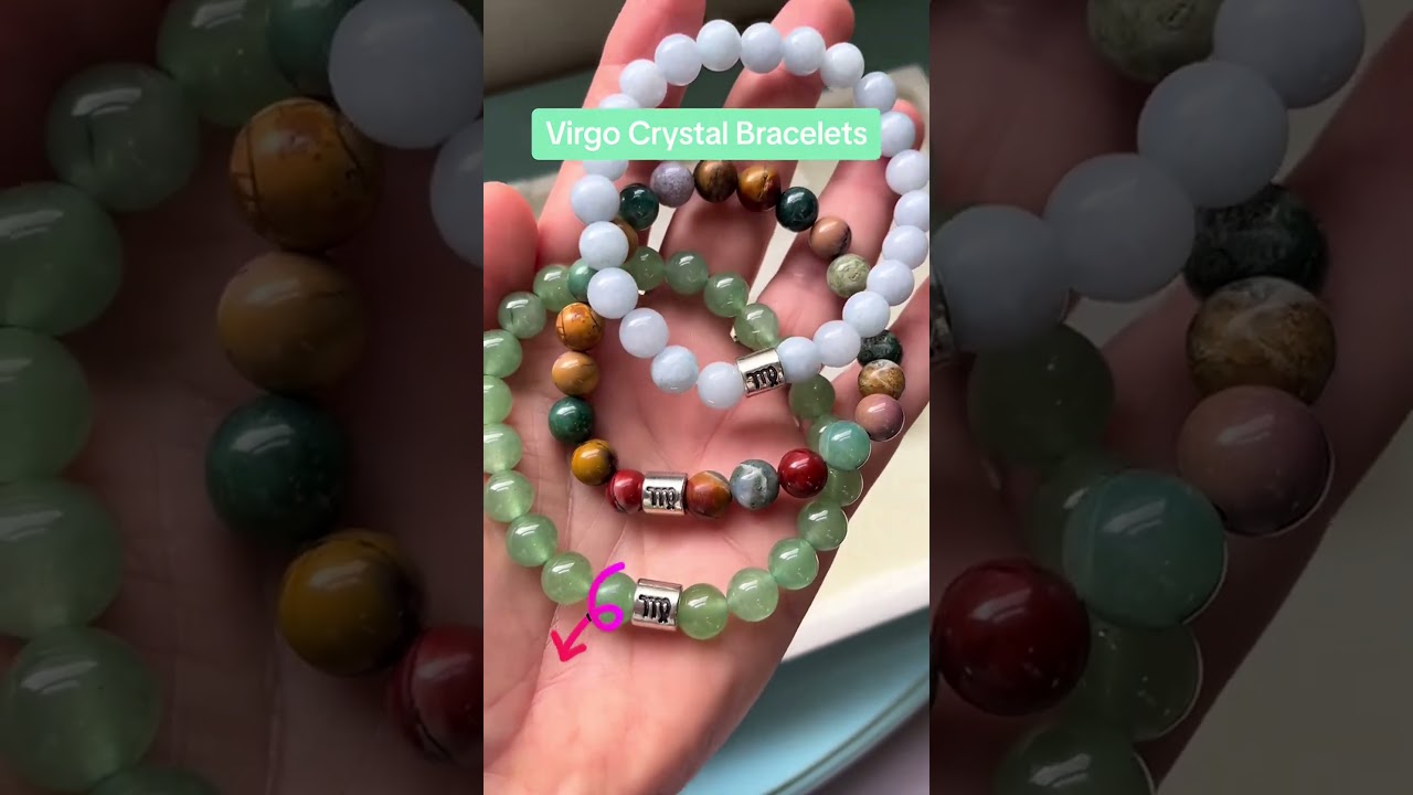 Crystal bracelets for Virgo energy alignment 