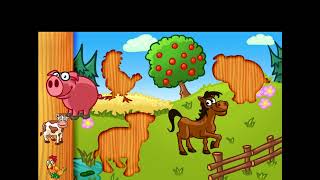 Puzzle game animal ( Horse , Pig , Cow , Chicken ) Permainan Teka Teki Kuda , Babi , Sapi , Ayam screenshot 2