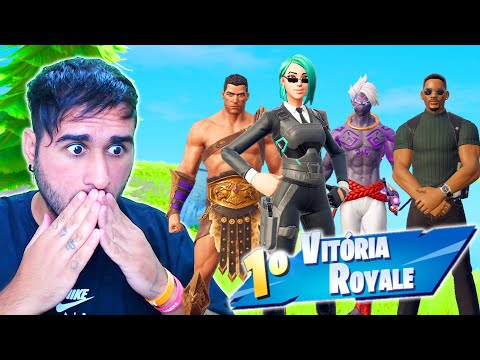 PRIMEIRA GAMEPLAY EM SQUAD NO FORTNITE
