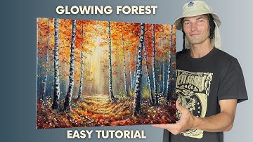 Autumn Forest Path | STEP by STEP Acrylic Painting Tutorial