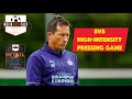 Roger schmidt high intensity 8v8 pressing game utilizing wide traps