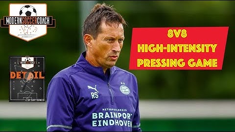 Roger Schmidt: High Intensity 8v8 Pressing Game (Utilizing Wide Traps!)