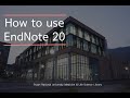 EndNote 20 온라인교육