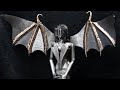 Bat girl  masterpiece metal sculpture creation  welding creatures  gothic barbie the welder
