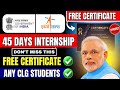 🛑ISRO Internship 2026 Apply Online | Get Internship Certificate😍| internship for Students🔥
