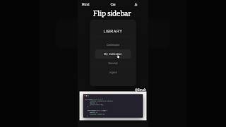 3D flip-card Navigation menu #coding #htmlcss #purecss #webdevelopment #navbar #ytshorts