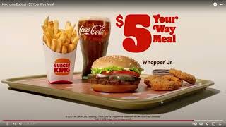 Burger King All For 5 Cash Ad But Its 2x Speed King on a Budget