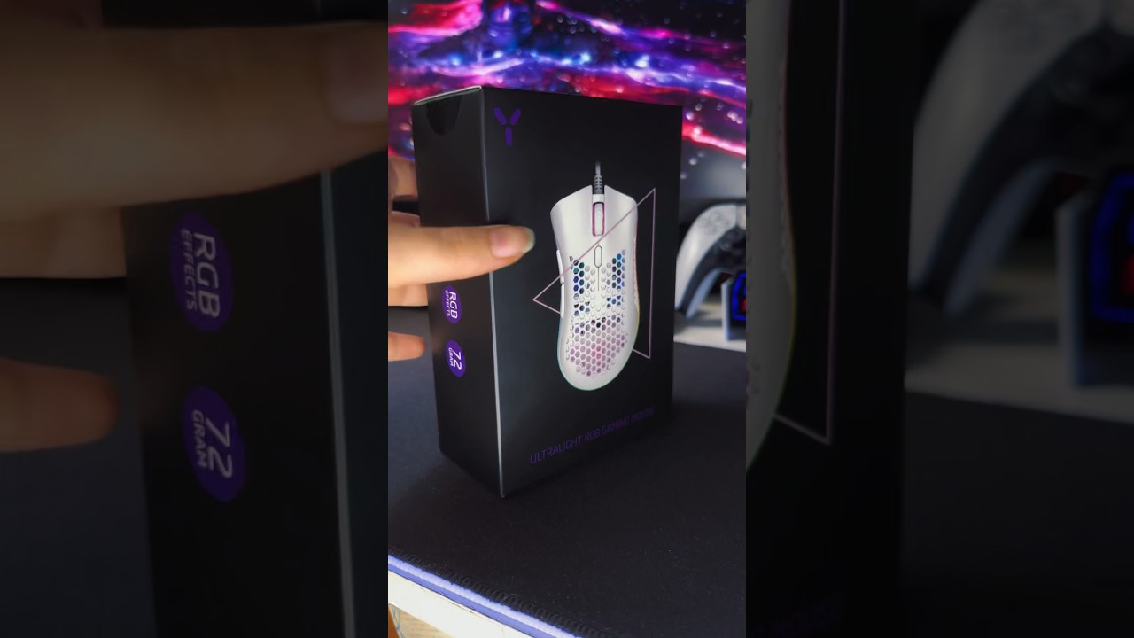 Unboxing ISY Ultralight RGB Gaming Mouse IGM 4500-WT 