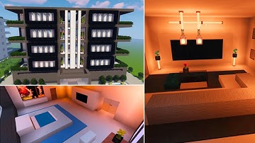 Minecraft Modern Apartment Tutorial | Minecraft Apartment #3 | PT.2 | MMT