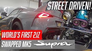 Worlds First 2JZ Swapped A90 2020 Street Toyota Supra First Start!! EARGASM
