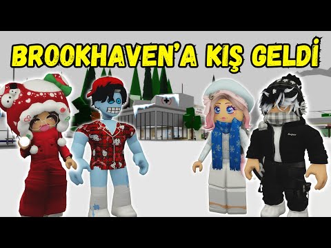 BROOKHAVEN'A SONUNDA KIŞ GELDİ KAR YAĞDI☃️AYŞEM ECE ARI💥ARIGİLLER🐝ROBLOX BROOKHAVEN🏡RP