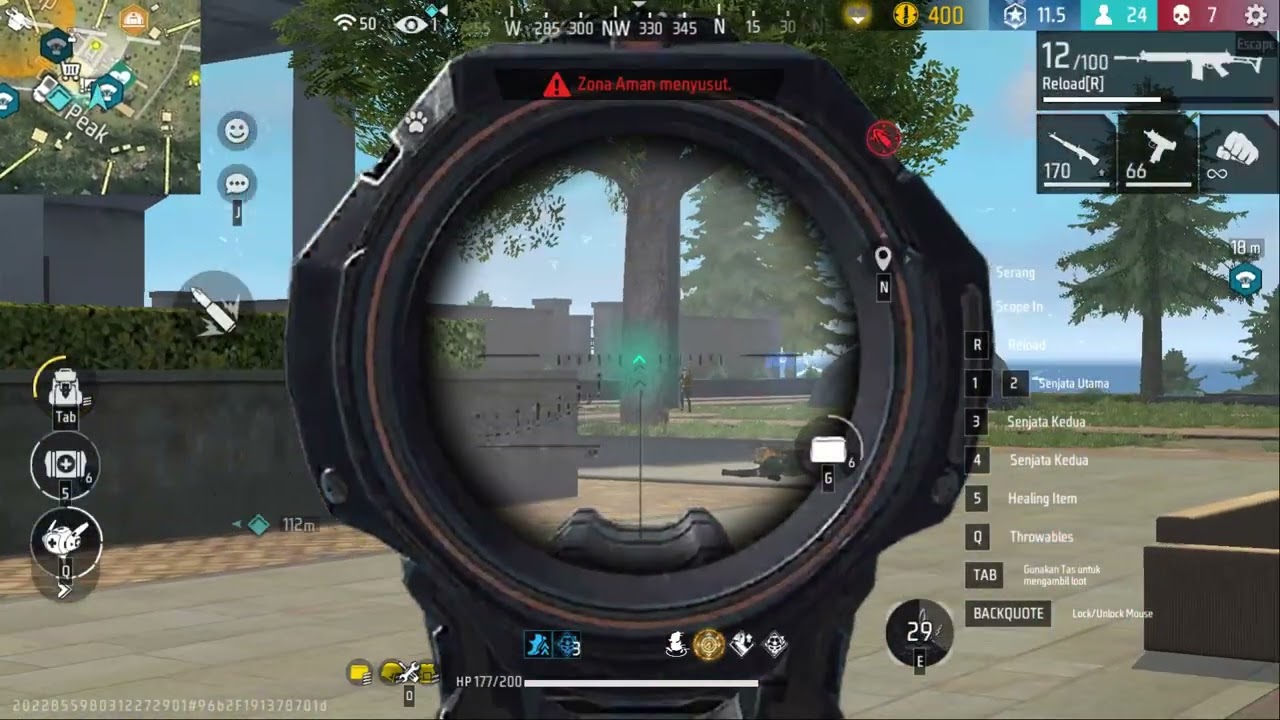 Playing free fire pt 1