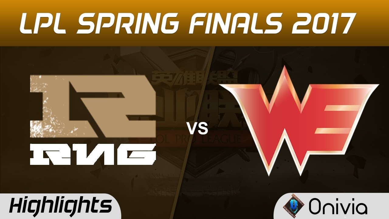 RNG vs WE Highlights Game 2 LPL Spring Finals 2017 Royal Never Give Up vs Team WE