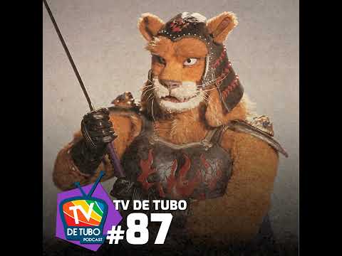 TV de Tubo #87 - Lion Man (laranja e branco)