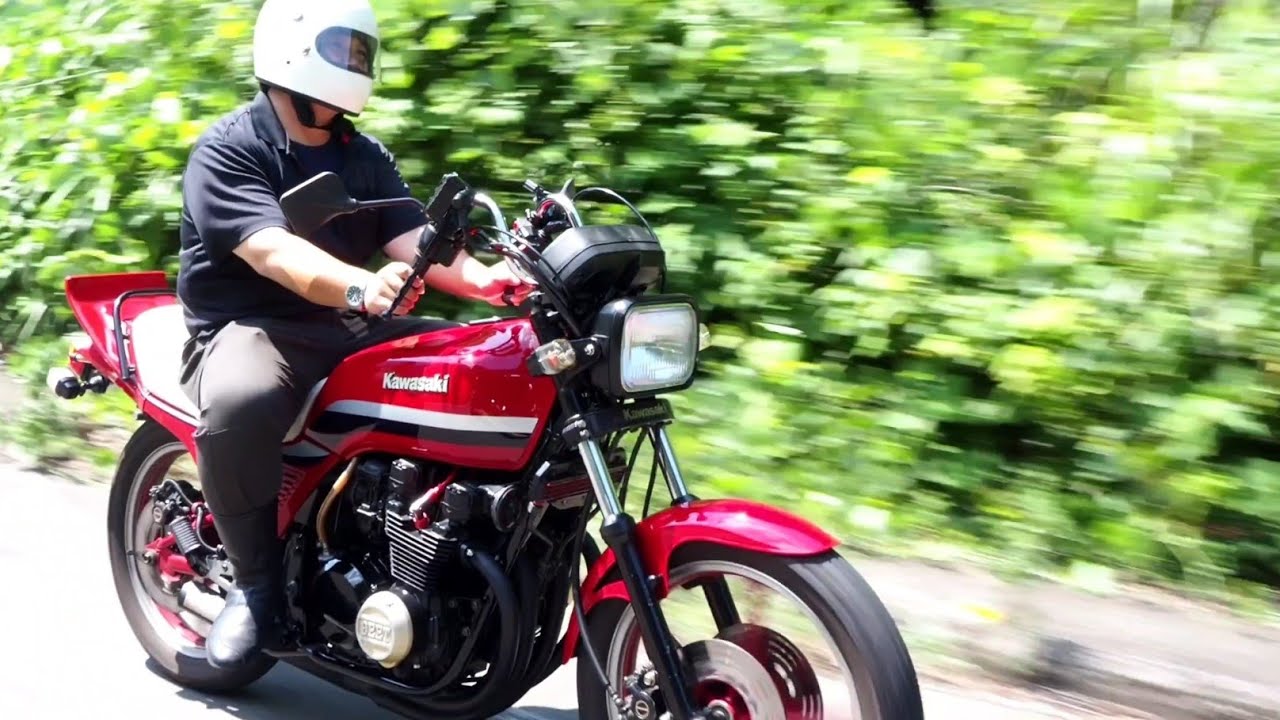 昭和感溢れるZ400GP BEETショート管 チンチラシート - YouTube