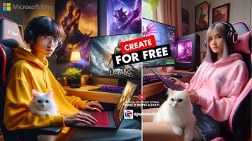 Trending AI Gaming images with Microsoft bing - Create For FREE - No Photoshop - Graphic Hub