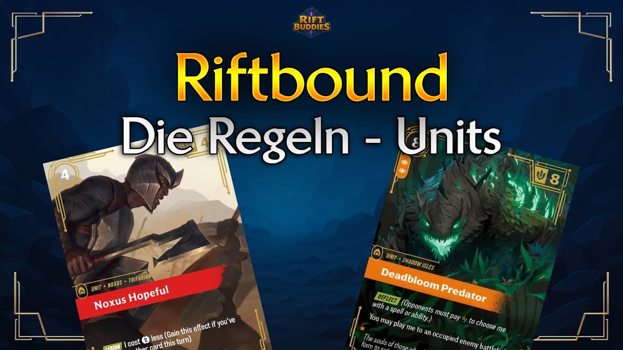 SO funktionieren EINHEITEN in RIFTBOUND | Riftbound Regeln erklärt ...